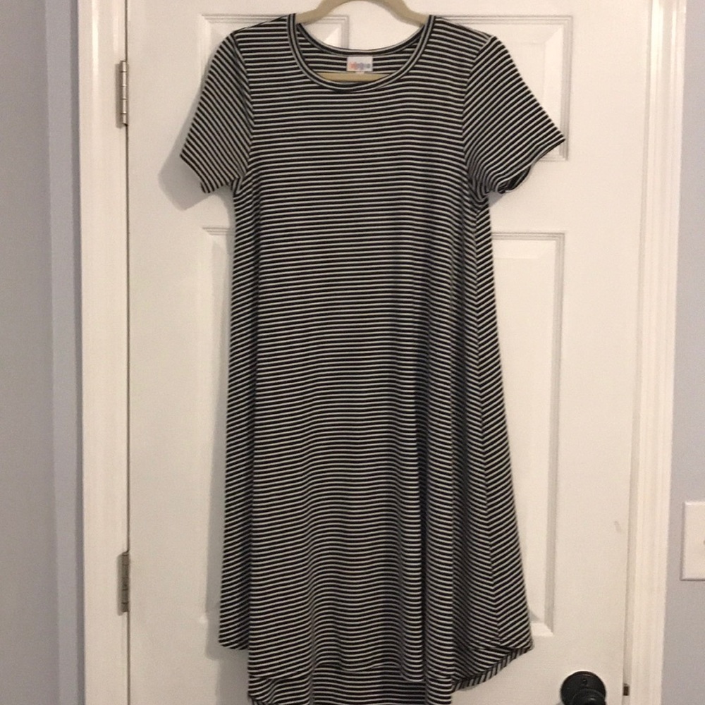 XS Black and White Striped Carly